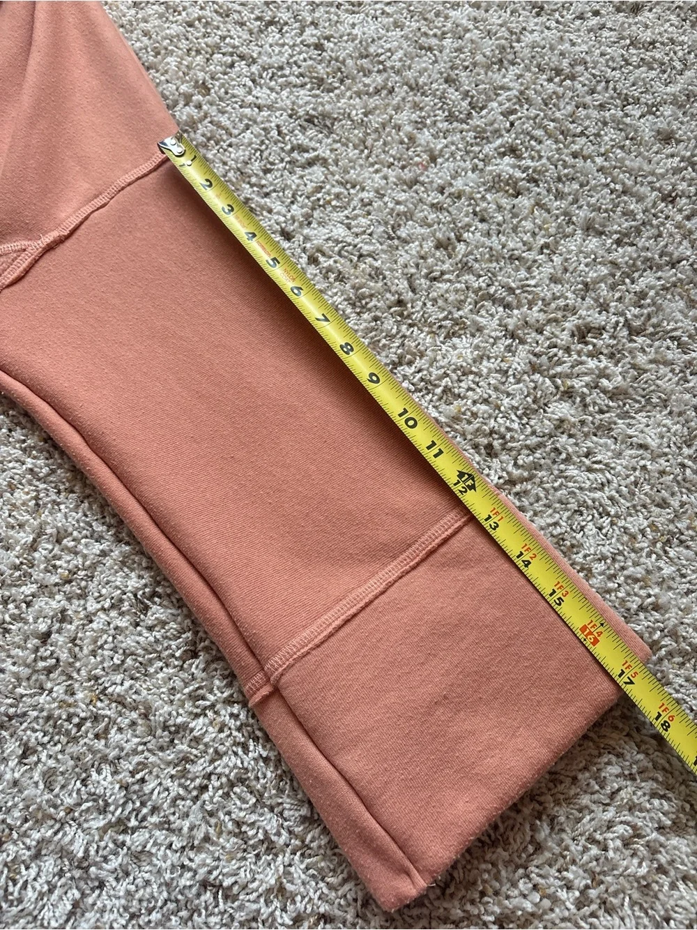 Free People Beach Oversized Comfy Sweatshirt Sz M Orange/Peach/Tan